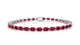 Pula | Oval ruby tennis bracelet
