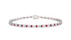 Avila | Round ruby & diamond tennis bracelet