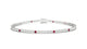 Avila | Round ruby & diamond tennis bracelet
