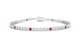 Avila | Round ruby & diamond tennis bracelet