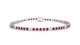Avila | Round ruby & diamond tennis bracelet
