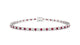 Bengal | Round ruby & diamond tennis bracelet