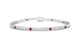 Bengal | Round ruby & diamond tennis bracelet