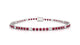 Bengal | Round ruby & diamond tennis bracelet
