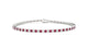 Capri | Round ruby & diamond tennis bracelet