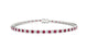 Capri | Round ruby & diamond tennis bracelet