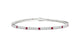 Capri | Round ruby & diamond tennis bracelet