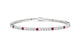 Capri | Round ruby & diamond tennis bracelet