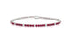 Capri | Round ruby & diamond tennis bracelet