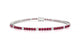 Capri | Round ruby & diamond tennis bracelet