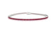 Capri | Round ruby tennis bracelet