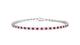 Firenze | Round ruby & diamond tennis bracelet