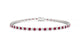 Firenze | Round ruby & diamond tennis bracelet