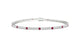 Firenze | Round ruby & diamond tennis bracelet