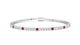 Firenze | Round ruby & diamond tennis bracelet