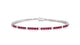 Firenze | Round ruby & diamond tennis bracelet