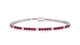 Firenze | Round ruby & diamond tennis bracelet