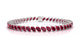 Nîmes | Oval ruby tennis bracelet