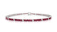 Venezia | Marquise ruby & diamond tennis bracelet